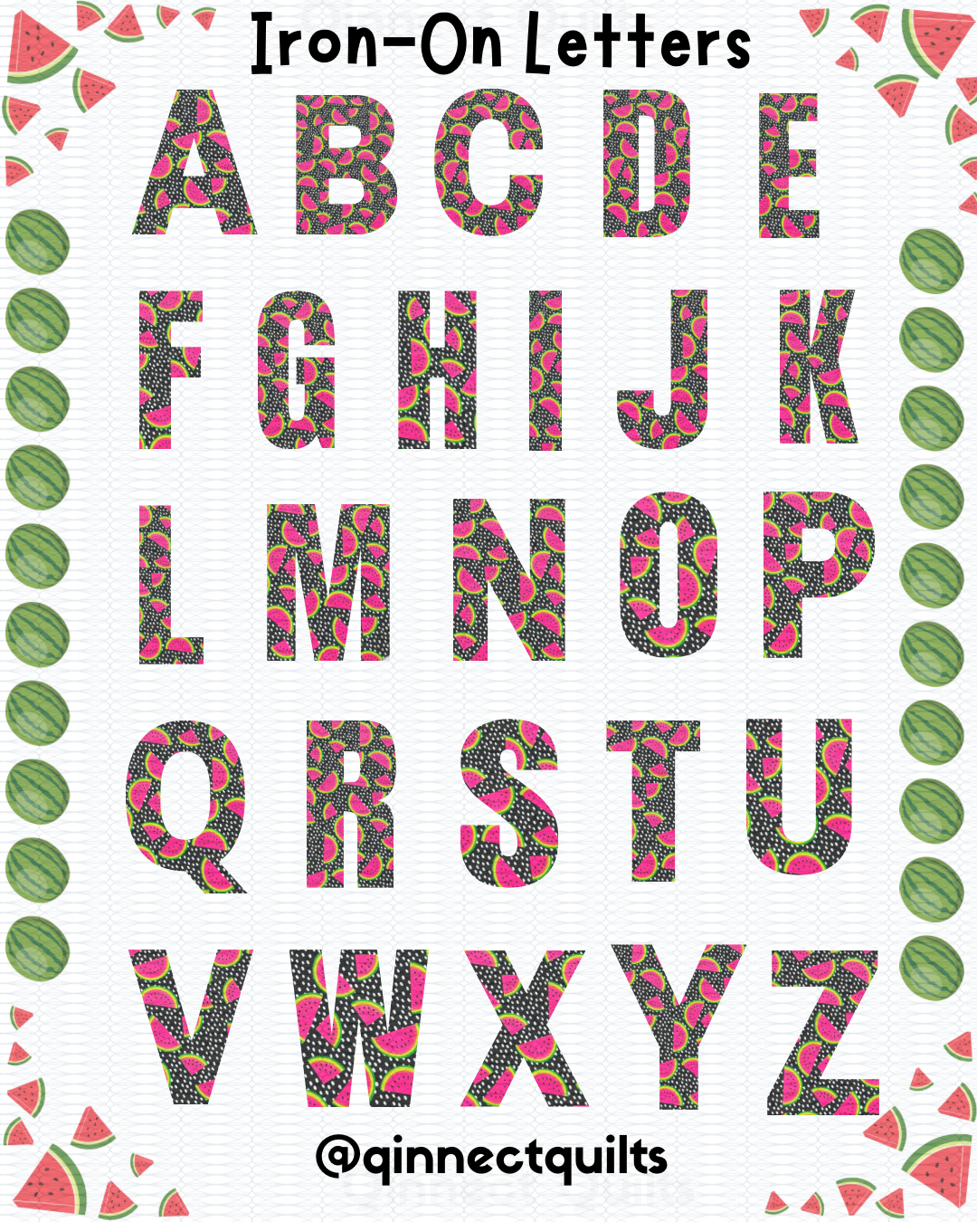 Sweet Iron-On Letters